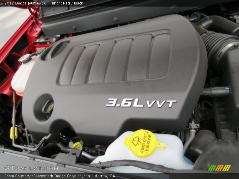 Bright Red / Black 2012 Dodge Journey SXT