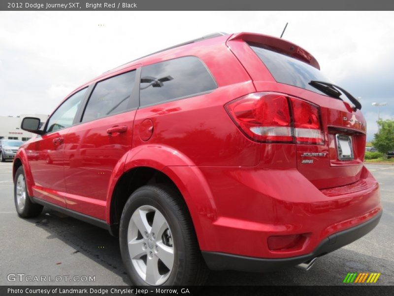 Bright Red / Black 2012 Dodge Journey SXT