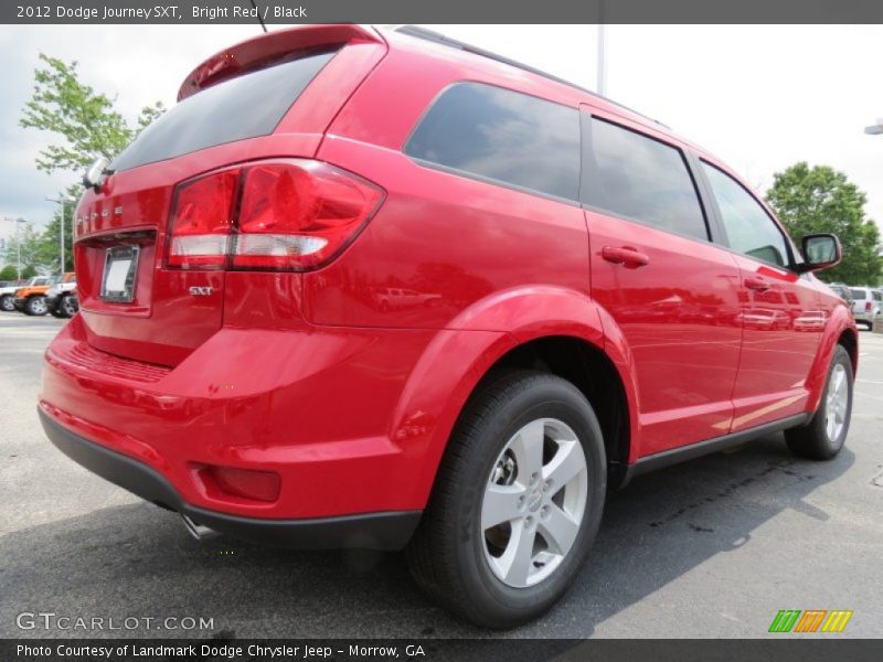 Bright Red / Black 2012 Dodge Journey SXT