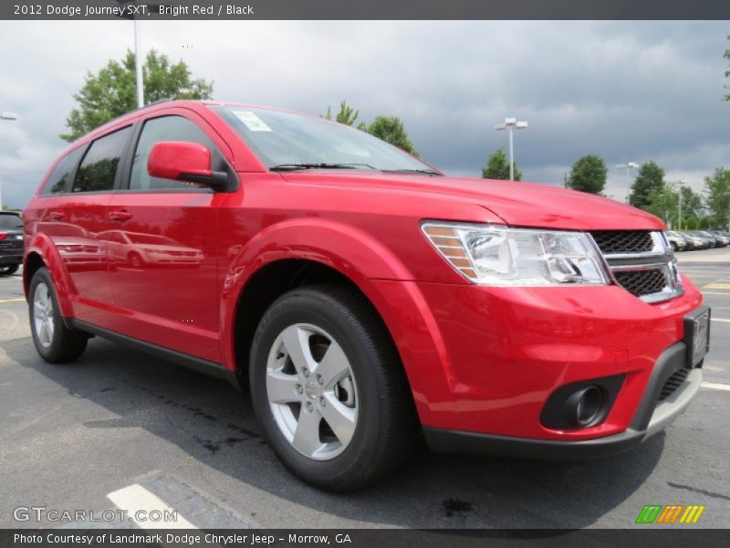 Bright Red / Black 2012 Dodge Journey SXT