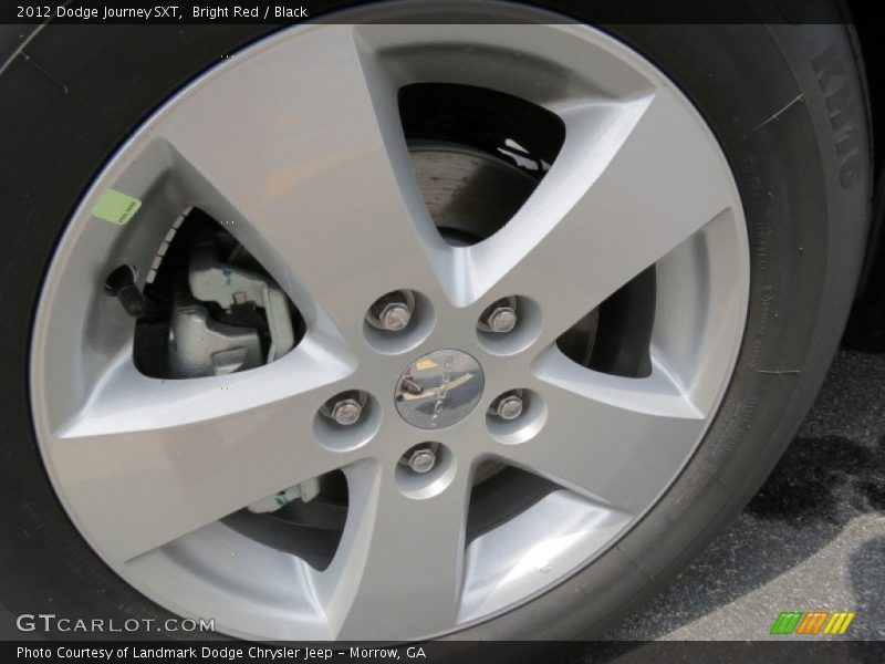 Bright Red / Black 2012 Dodge Journey SXT
