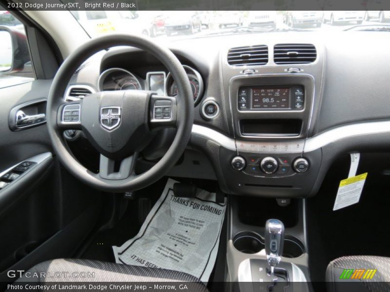 Bright Red / Black 2012 Dodge Journey SXT