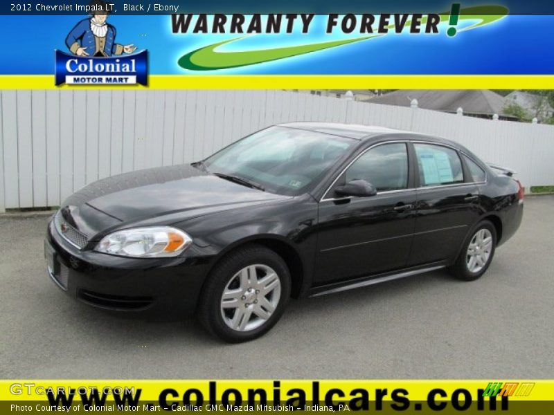 Black / Ebony 2012 Chevrolet Impala LT