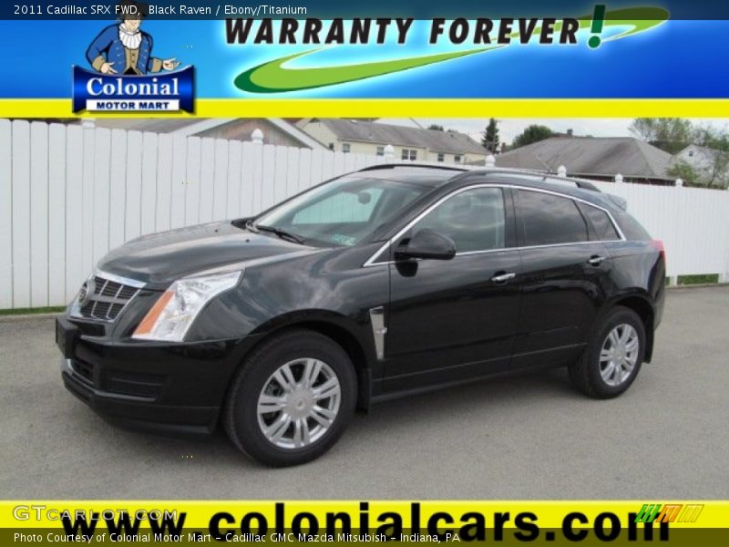 Black Raven / Ebony/Titanium 2011 Cadillac SRX FWD