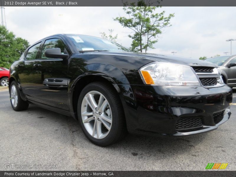 Black / Black 2012 Dodge Avenger SE V6