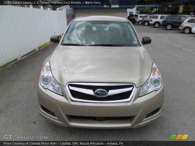 Harvest Gold Metallic / Warm Ivory 2010 Subaru Legacy 2.5i Sedan