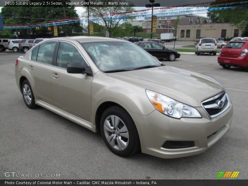 Harvest Gold Metallic / Warm Ivory 2010 Subaru Legacy 2.5i Sedan