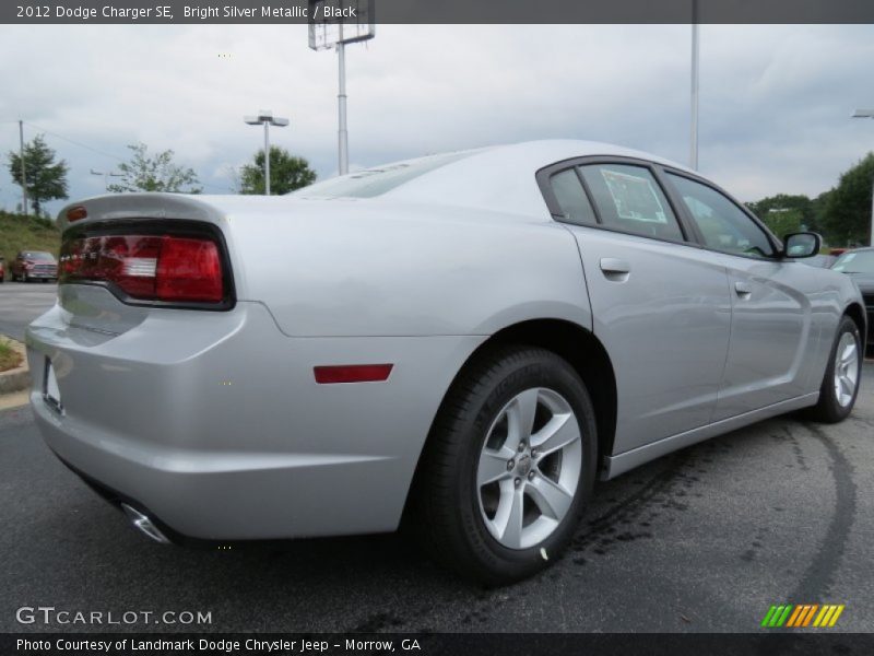 Bright Silver Metallic / Black 2012 Dodge Charger SE