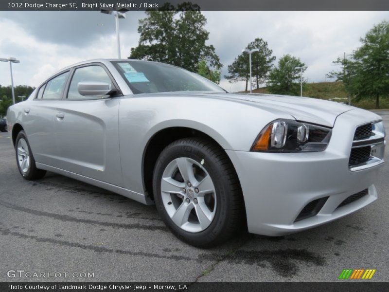 Bright Silver Metallic / Black 2012 Dodge Charger SE