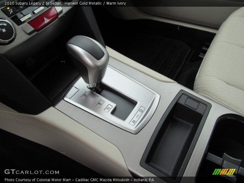 Harvest Gold Metallic / Warm Ivory 2010 Subaru Legacy 2.5i Sedan