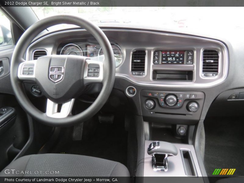 Bright Silver Metallic / Black 2012 Dodge Charger SE