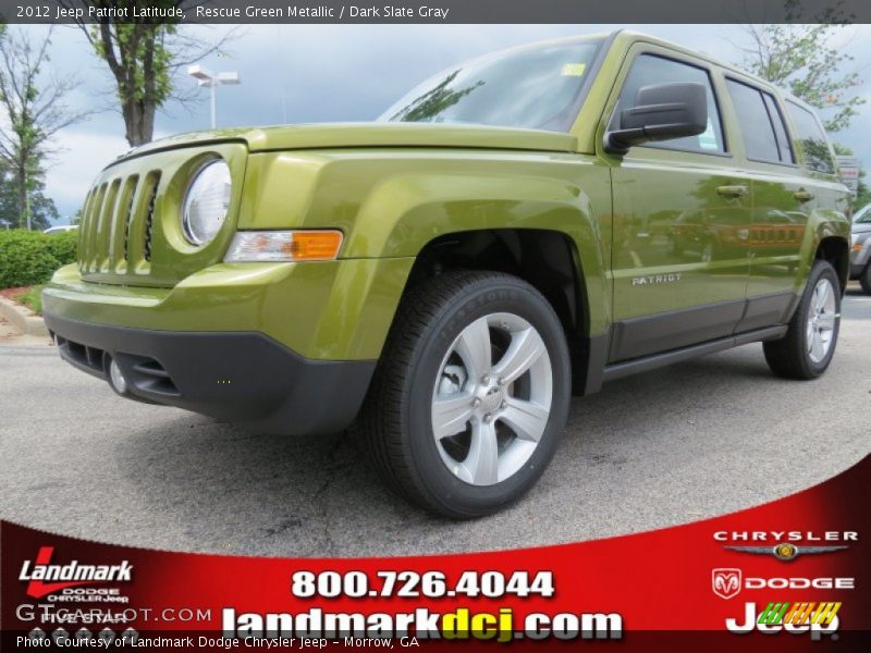 Rescue Green Metallic / Dark Slate Gray 2012 Jeep Patriot Latitude