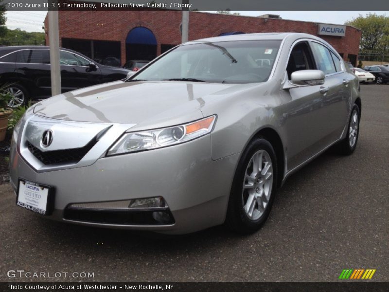 Palladium Silver Metallic / Ebony 2010 Acura TL 3.5 Technology