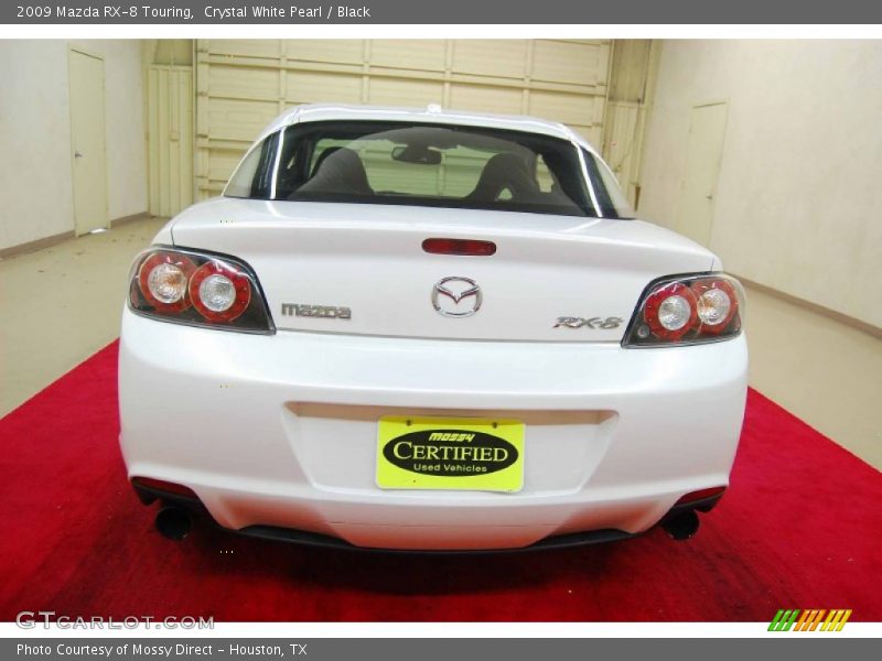 Crystal White Pearl / Black 2009 Mazda RX-8 Touring