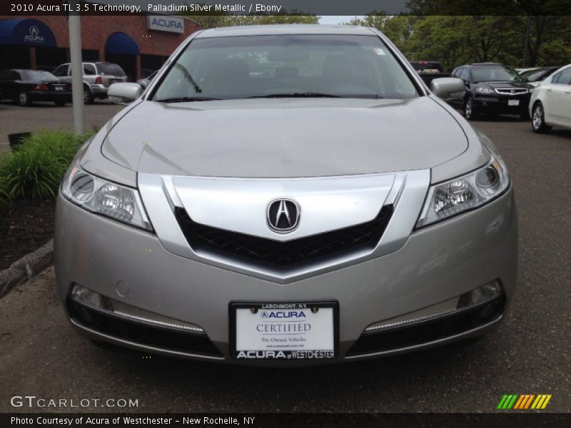 Palladium Silver Metallic / Ebony 2010 Acura TL 3.5 Technology