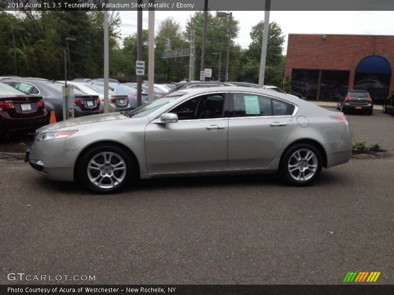 Palladium Silver Metallic / Ebony 2010 Acura TL 3.5 Technology