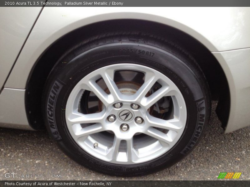 Palladium Silver Metallic / Ebony 2010 Acura TL 3.5 Technology