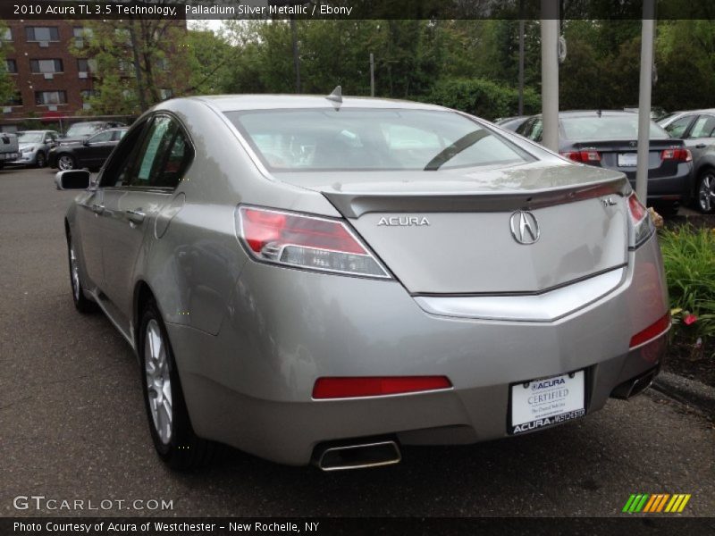 Palladium Silver Metallic / Ebony 2010 Acura TL 3.5 Technology