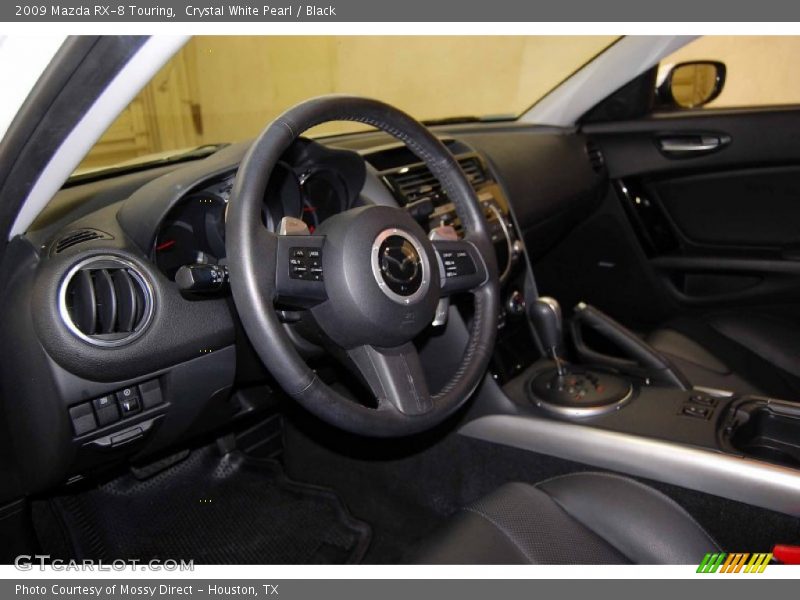 Crystal White Pearl / Black 2009 Mazda RX-8 Touring