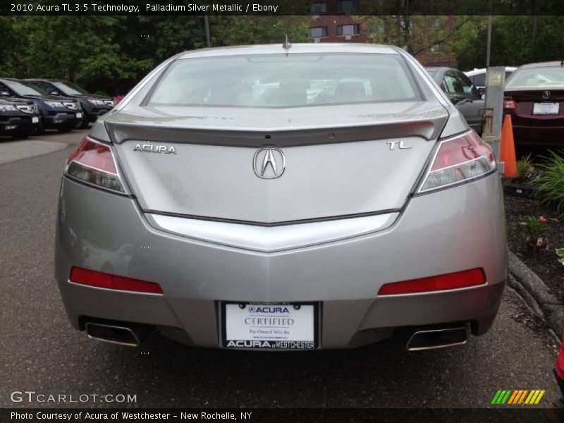 Palladium Silver Metallic / Ebony 2010 Acura TL 3.5 Technology