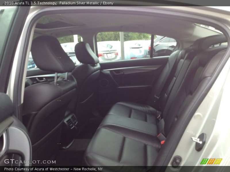 Palladium Silver Metallic / Ebony 2010 Acura TL 3.5 Technology
