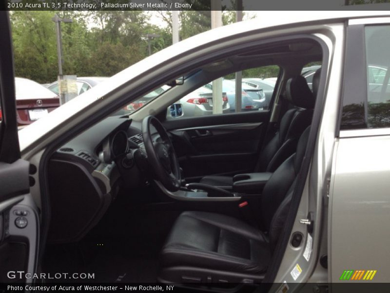 Palladium Silver Metallic / Ebony 2010 Acura TL 3.5 Technology