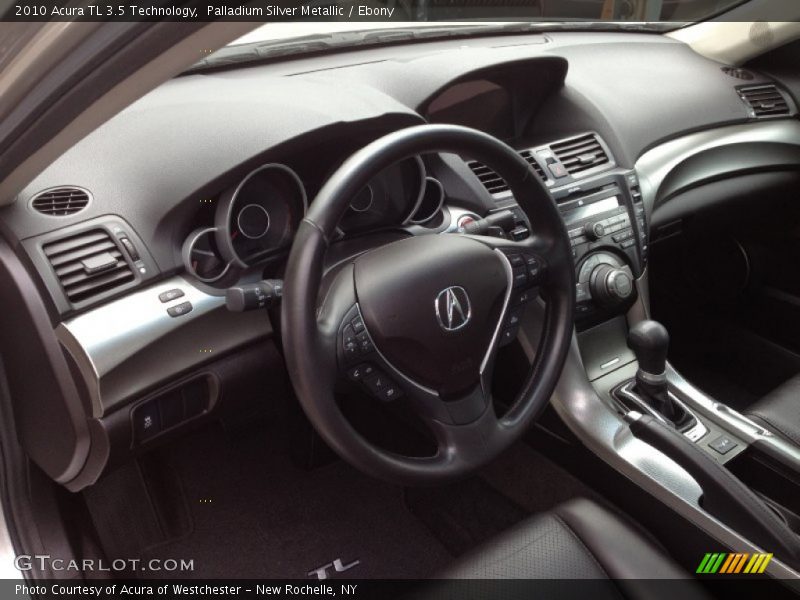 Palladium Silver Metallic / Ebony 2010 Acura TL 3.5 Technology