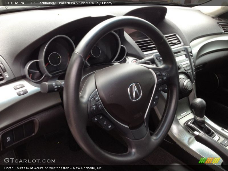 Palladium Silver Metallic / Ebony 2010 Acura TL 3.5 Technology
