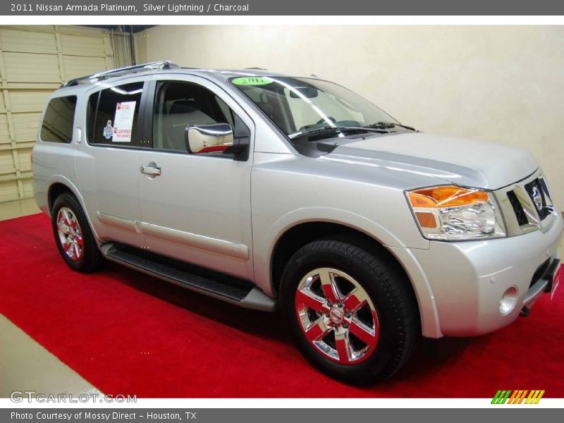 Silver Lightning / Charcoal 2011 Nissan Armada Platinum