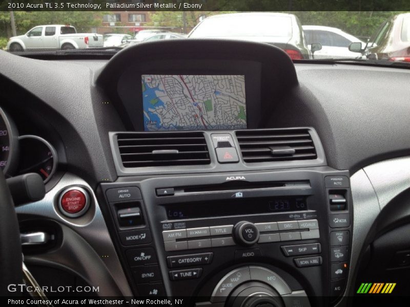 Palladium Silver Metallic / Ebony 2010 Acura TL 3.5 Technology