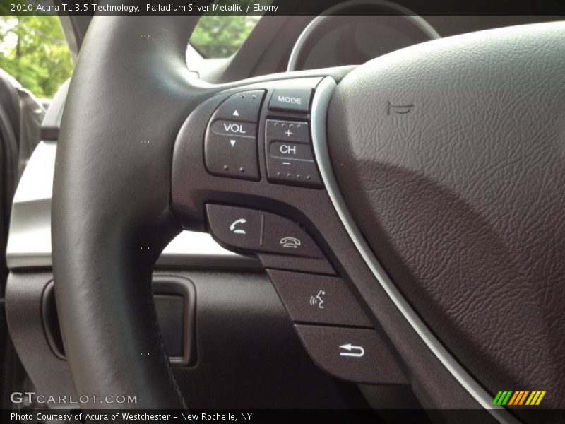 Palladium Silver Metallic / Ebony 2010 Acura TL 3.5 Technology