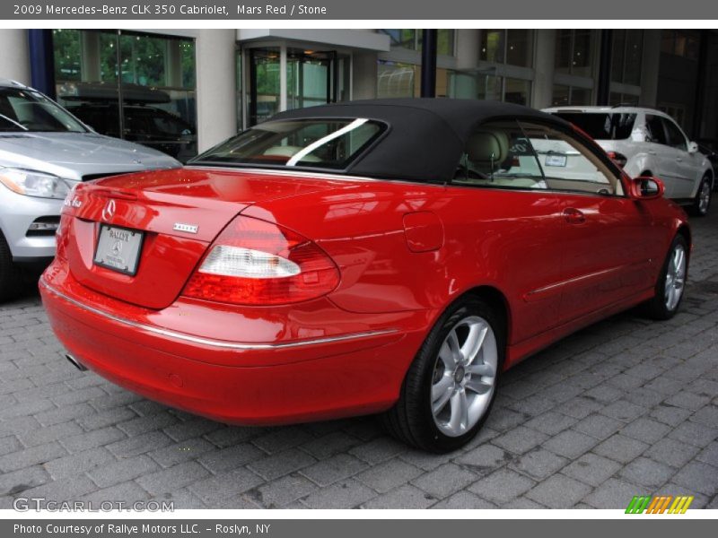 Mars Red / Stone 2009 Mercedes-Benz CLK 350 Cabriolet