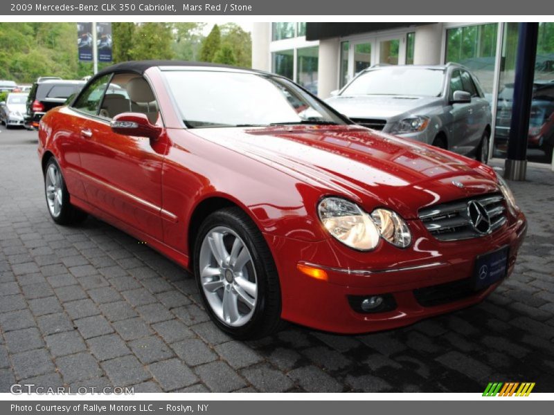 Mars Red / Stone 2009 Mercedes-Benz CLK 350 Cabriolet