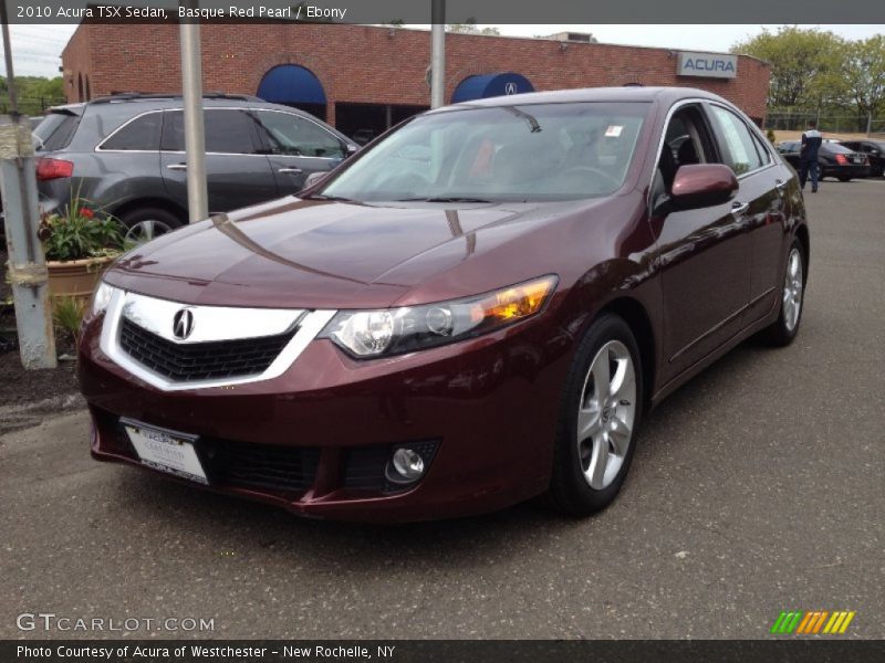 Basque Red Pearl / Ebony 2010 Acura TSX Sedan