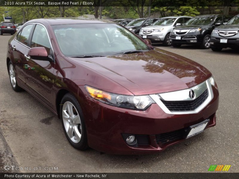 Basque Red Pearl / Ebony 2010 Acura TSX Sedan