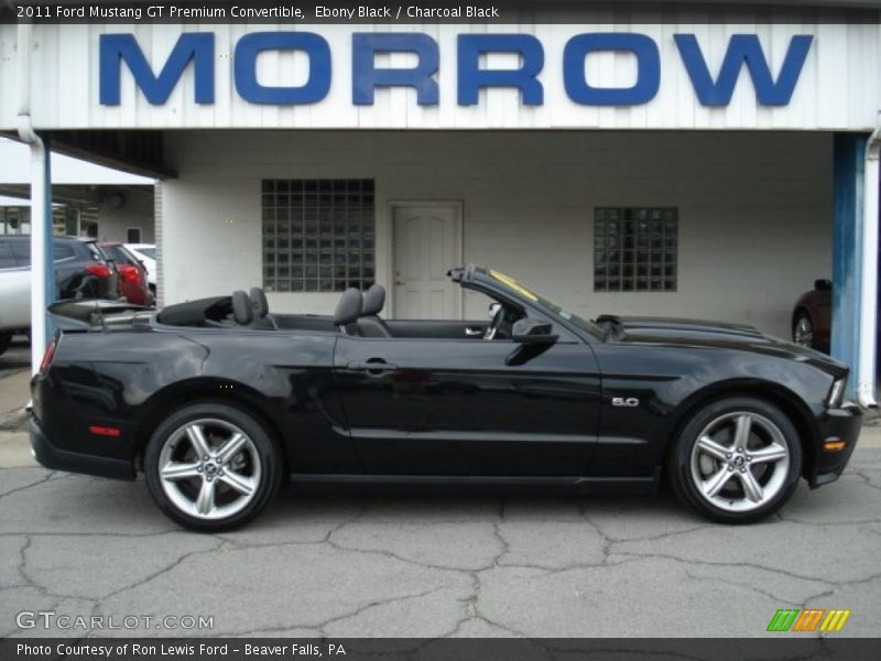 Ebony Black / Charcoal Black 2011 Ford Mustang GT Premium Convertible