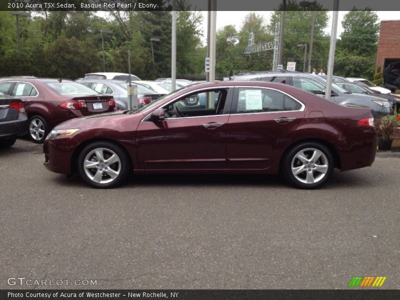 Basque Red Pearl / Ebony 2010 Acura TSX Sedan
