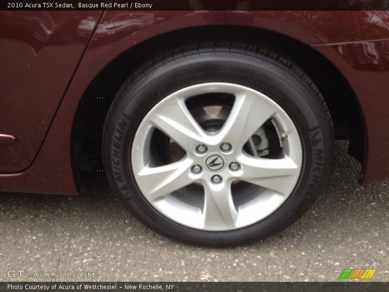 Basque Red Pearl / Ebony 2010 Acura TSX Sedan