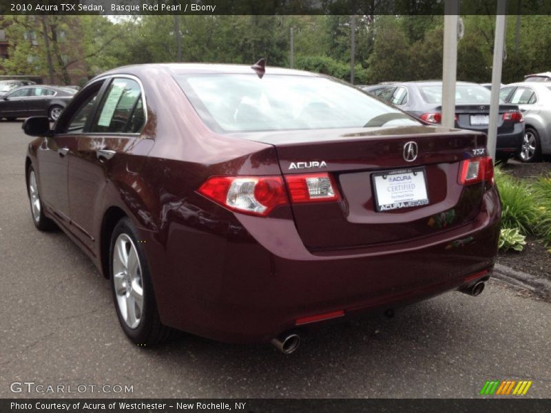 Basque Red Pearl / Ebony 2010 Acura TSX Sedan