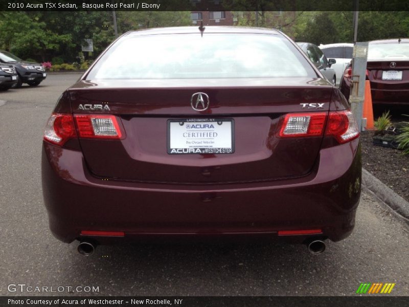 Basque Red Pearl / Ebony 2010 Acura TSX Sedan