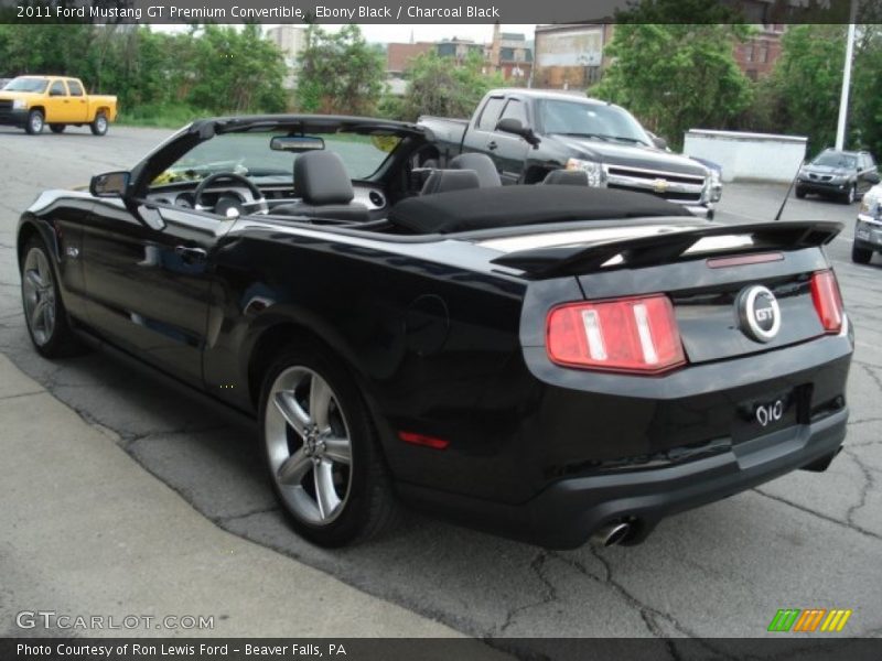 Ebony Black / Charcoal Black 2011 Ford Mustang GT Premium Convertible