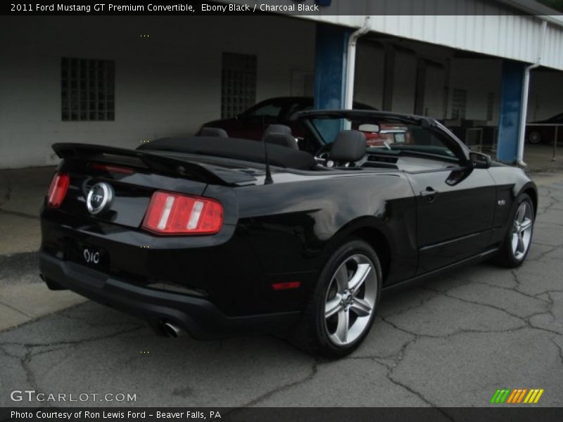 Ebony Black / Charcoal Black 2011 Ford Mustang GT Premium Convertible