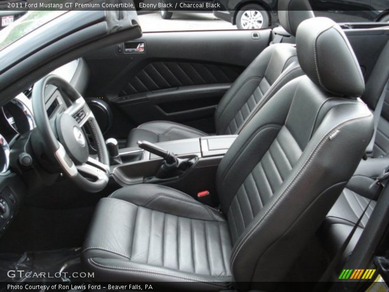 Ebony Black / Charcoal Black 2011 Ford Mustang GT Premium Convertible