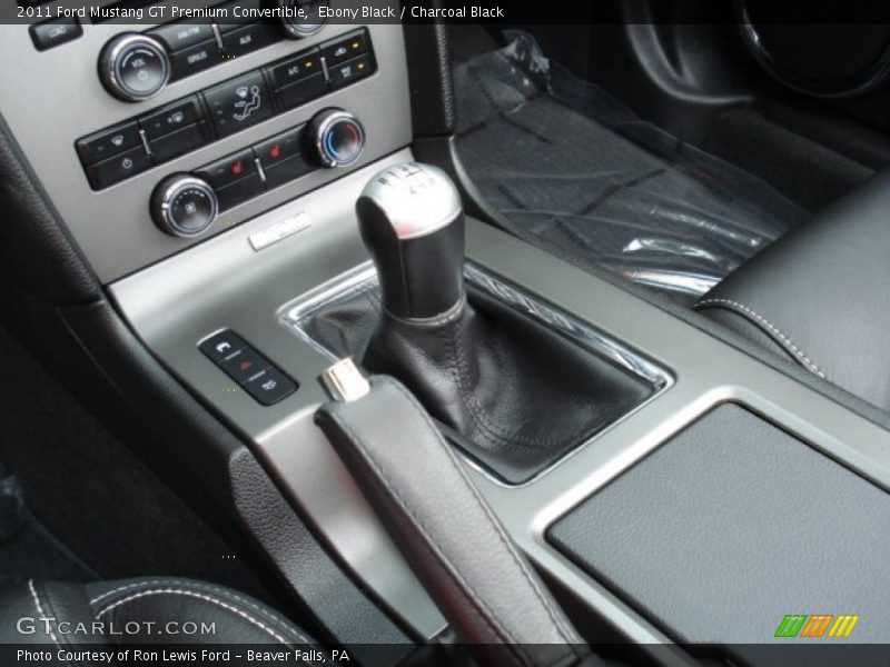 Ebony Black / Charcoal Black 2011 Ford Mustang GT Premium Convertible