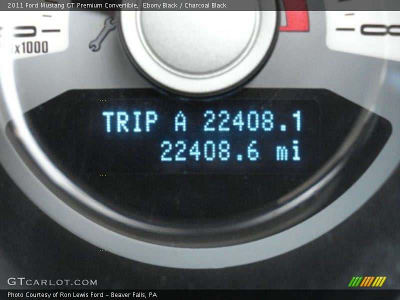 Ebony Black / Charcoal Black 2011 Ford Mustang GT Premium Convertible