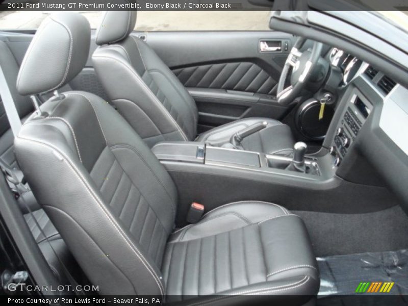 Ebony Black / Charcoal Black 2011 Ford Mustang GT Premium Convertible