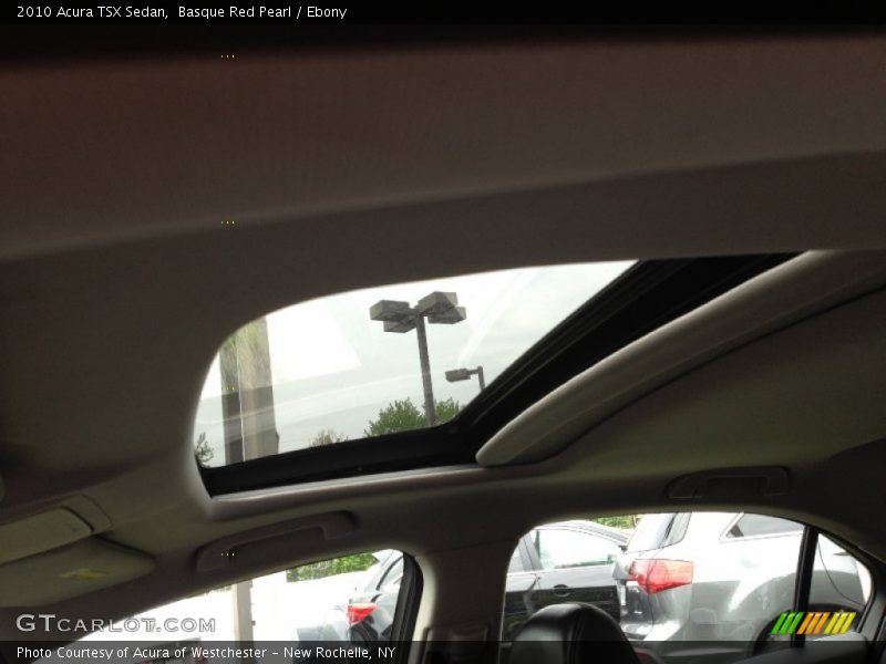 Basque Red Pearl / Ebony 2010 Acura TSX Sedan