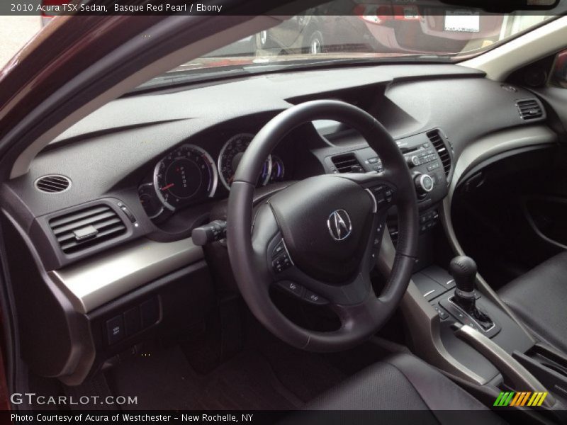 Basque Red Pearl / Ebony 2010 Acura TSX Sedan