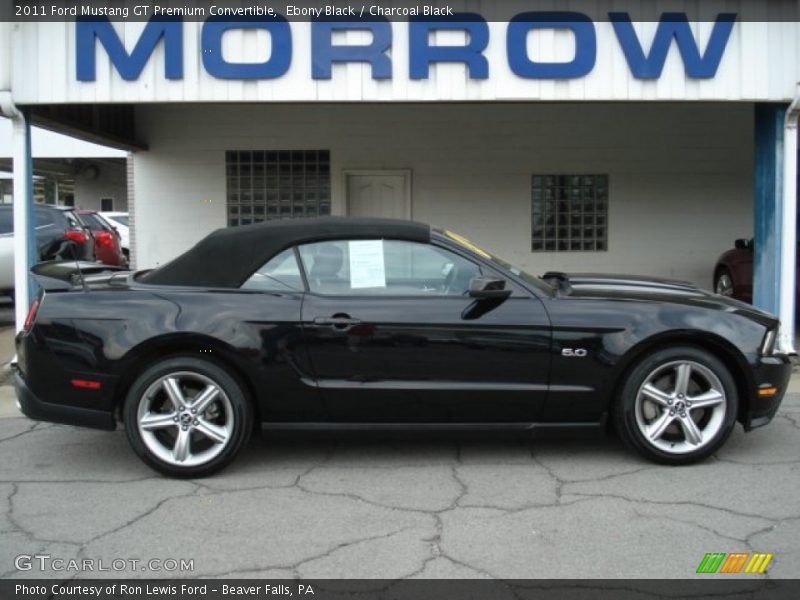 Ebony Black / Charcoal Black 2011 Ford Mustang GT Premium Convertible
