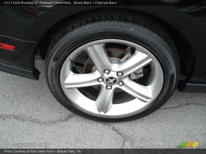 Ebony Black / Charcoal Black 2011 Ford Mustang GT Premium Convertible